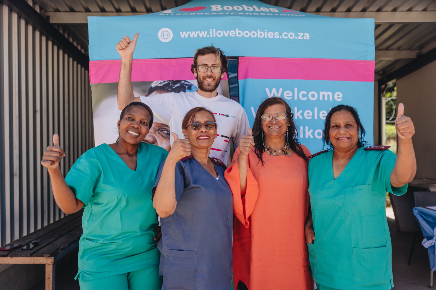 Screening team and supporters together